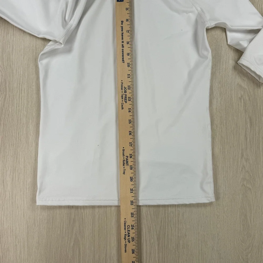 Rash Guard Subgear Mens S White Long Sleeve Mock Neck Surf Swim Shirt